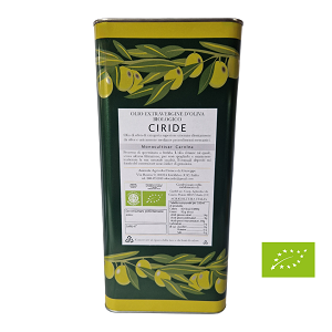 Latta Olio Extra Vergine di Oliva Biologico CIRIDE - Latta 3 L marcelloitalianfood
