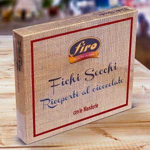 Fichi Secchi con Mandorle Ricoperti al Cioccolato gr. 250
