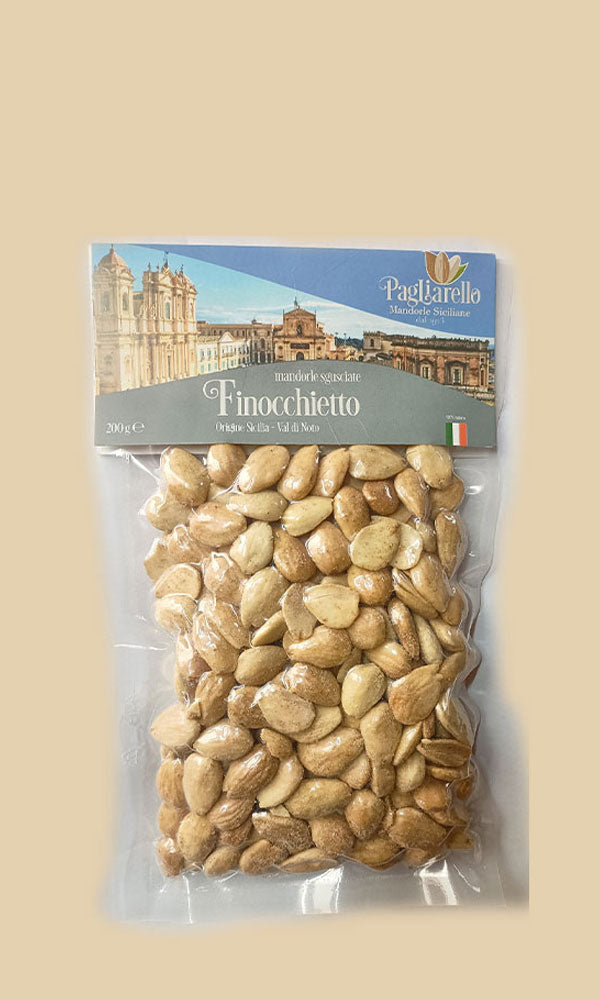 Mandorle Sgusciate Tostate al FINOCCHIETTO Val di Noto Sicilia Pagliarello - 200 g