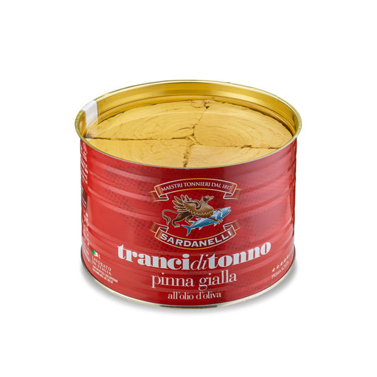 Sardanelli Tonno Pinna Gialla all'Olio di Oliva in scatola 620g