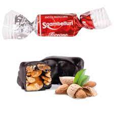 Sgambelluri TORRONCINI Croccante Mandorla FONDENTI Calabria- busta 500g