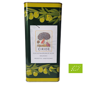 Latta Olio Extra Vergine di Oliva Biologico CIRIDE - Latta 5 L marcelloitalianfood