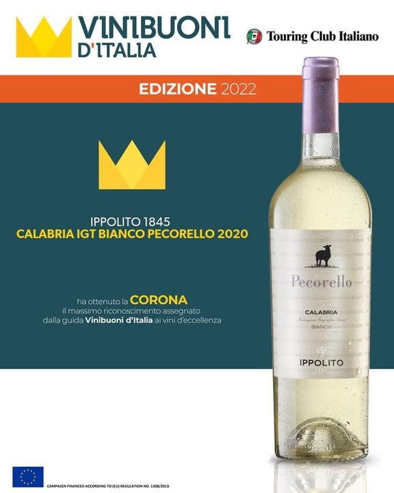 Cantina Ippolito Pecorello bianco IGT 2021 marcelloitalianfood