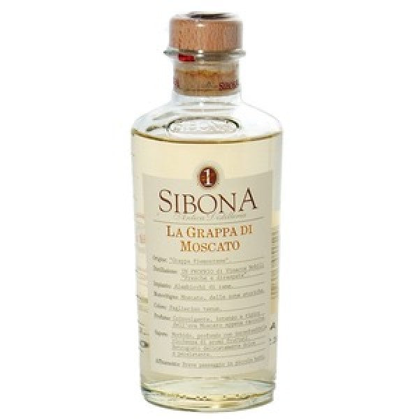 GRAPPA di MOSCATO Distilleria Sibona 50cl marcelloitalianfood