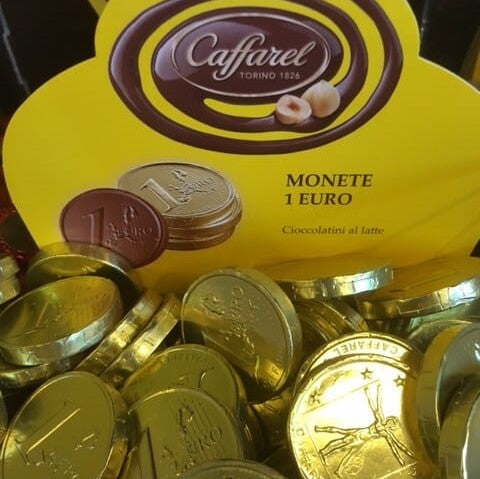 CAFFAREL Cioccolatini Monete 1 Euro al Latte marcelloitalianfood