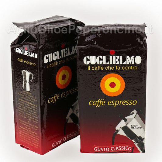Caffè Espresso - Guglielmo - Caffe Espresso Classico Macinato pacco 250 g - TALMONCINO - Marcello Italian Food