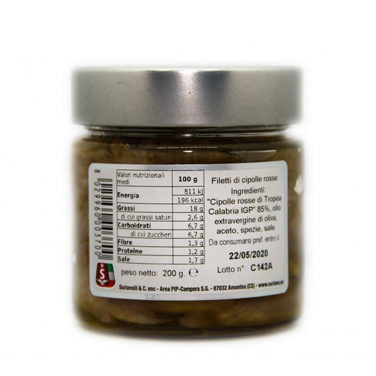 Filetti Cipolla Rossa di Tropea IGP Suriano
