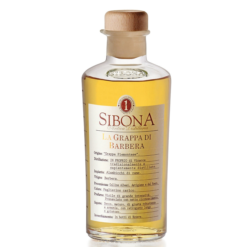 GRAPPA di BARBERA Distilleria Sibona 50 cl marcelloitalianfood
