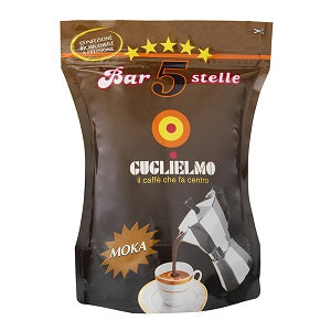 Guglielmo Caffe BAR 5 Stelle Moka - pacco 250 g marcelloitalianfood
