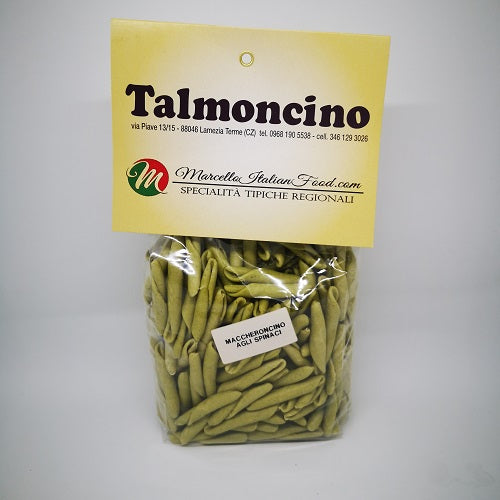 Talmoncino MACCHERONCINO agli Spinaci di Calabria - pacco 500 g marcelloitalianfood
